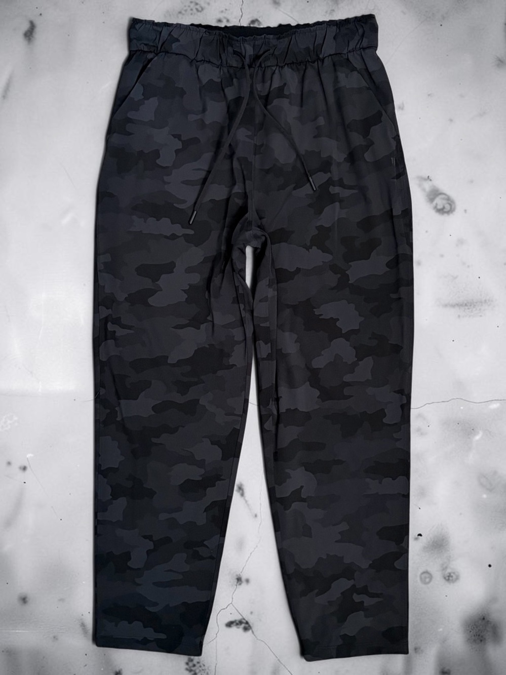 Lululemon Stretch High Rise Pant 7/8 Women Sz 10 Stretch Athleisure Camo EUC